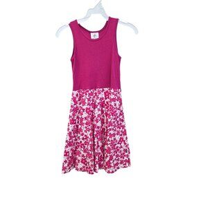 Princess Awesome Girls 8 Sleeveless Pink & White Floral Dress 3863